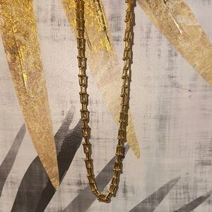 Gold chunky chain necklace